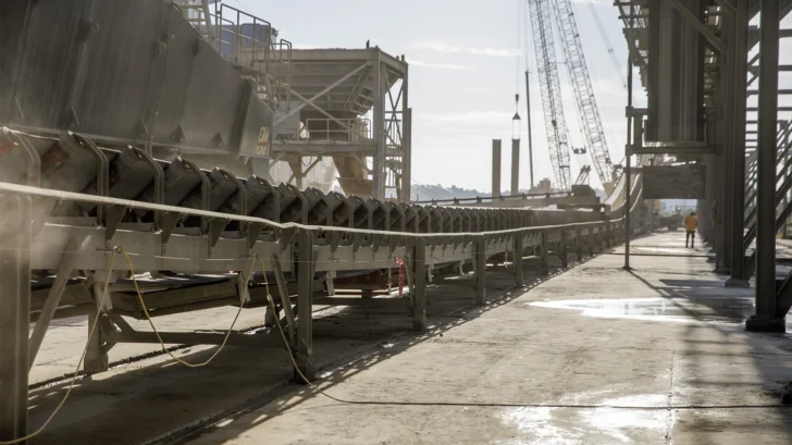 Industrial material handling operation