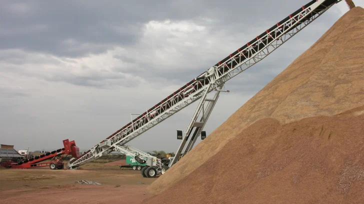 Superior stacking aggregate material