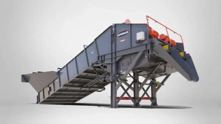 Aggredry Dewatering Washer product rendering with integrated dewatering screen