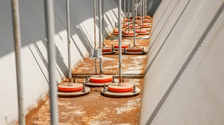 Classifying Tank valves and discharge stations inside the tank