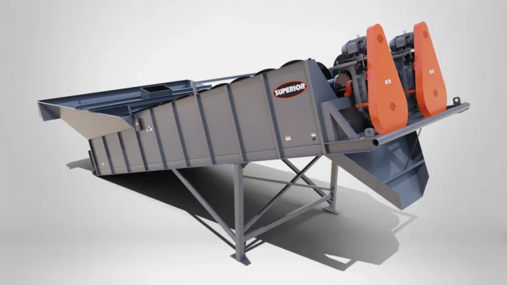 Superior Washer product rendering with single screw configuration